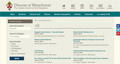 Desktop Screenshot of events.catholicnh.org